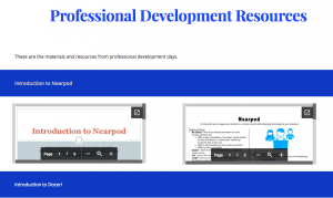 Cup of Tech Professional Development Resources Page